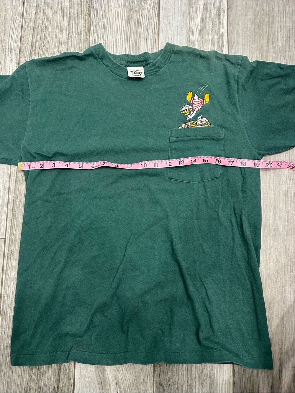 Vintage 90s Disney embroided pocket Tee - Picture 3 of 6